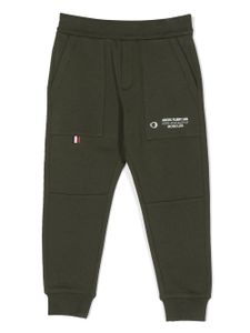 Moncler Enfant graphic-print cotton track pants - Vert