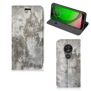 Motorola Moto G7 Play Standcase Beton Print