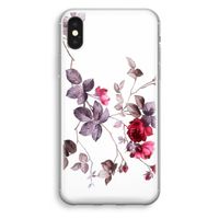 Mooie bloemen: iPhone XS Transparant Hoesje - thumbnail