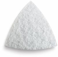 FEIN schuurplateauset, vlak, VE 2 st., Starlock-opname, driehoeksvorm, vlakke uitvoering, klithechting. Randlengte 80 mm.