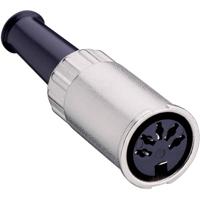 Lumberg 0122 08-1 DIN-connector Bus, recht Aantal polen: 8 Zilver 1 stuk(s) - thumbnail