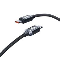 SUBBLIM Optimus, USB-C naar USB-C kabel, 60 W, 1 m, zwart, gevlochten nylon