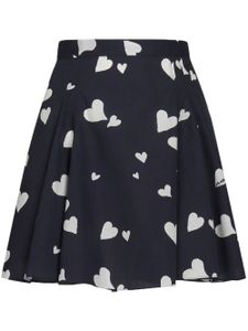 Marni minijupe évasée Bunch of Hearts - Noir