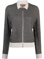 Missoni cardigan crop à motif en jacquard - Noir - thumbnail