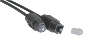 Lindy TosLink Cable (optical SPDIF), 2m audio kabel Zwart