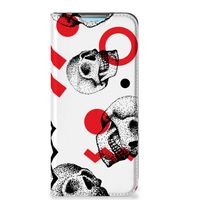 Mobiel BookCase Xiaomi Redmi 10 Skull Red - thumbnail