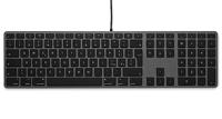 lmp - Italiaans toetsenbord (QWERTY) met numeriek toetsenbord, aluminium bovenzijde en 2 USB-poorten - voor Mac - Space Grey