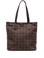 Leathersmith of London sac cabas à motif tartan - Marron - thumbnail