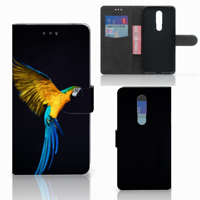 Nokia 3.1 Plus Telefoonhoesje met Pasjes Papegaai
