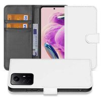 Book Case Telefoonhoesje voor de Xiaomi Redmi Note 12S Wit met Pasjeshouder