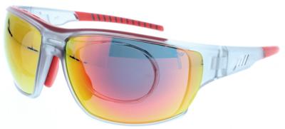 Jill Sport sportzonnebril unisex rechthoekig cat. 3. zilvergrijs Jill Sport sportzonnebril unisex rechthoekig cat. 3. zilvergrijs