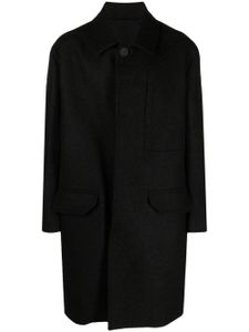 Rick Owens manteau en laine vierge Jumbo à simple boutonnage - Marron