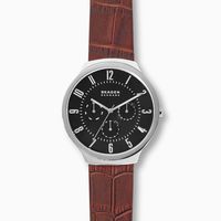 Horlogeband Skagen SKW6536 Leder Bruin 18mm - thumbnail