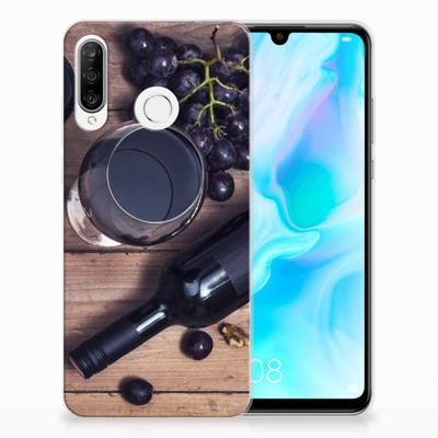 Huawei P30 Lite Siliconen Case Wijn Huawei P30 Lite Siliconen Case Wijn