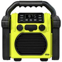 Silva Schneider BR 230 BT neon-gelb Bouwradio FM USB, Bluetooth Wekfunctie, Acculaadfunctie, Oplaadbaar, Spatwaterbestendig Neon-geel