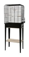 Zolux vogelkooi chic loft met meubel zwart (134X53,5X33,5 CM)