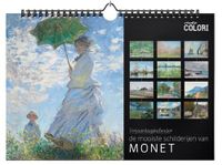 Verjaardagskalender De mooiste schilderijen van Monet - Studio Colori - Paperback (9789492598677)