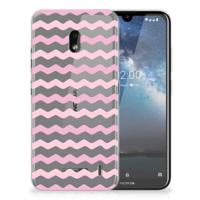 Nokia 2.2 TPU bumper Waves Roze