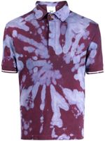 Stain Shade polo à imprimé tie-dye - Violet