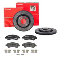 Remmenset, remschijf BREMBO, Remschijftype: Binnen geventileerd, Inbouwplaats: Vooras, u.a. für Citroën, Peugeot, DS, Opel - thumbnail