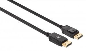 Manhattan 353618 DisplayPort-kabel DisplayPort Aansluitkabel DisplayPort-stekker, DisplayPort-stekker 2.00 m Zwart 8K UHD