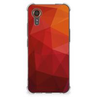 Shockproof Case voor Samsung Galaxy Xcover 7 Polygon Red