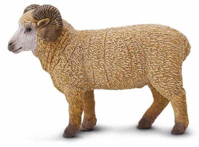 Safari boerderij Ram junior 8,75 cm bruin Safari boerderij Ram junior 8,75 cm bruin
