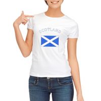 T-shirt met vlag Schotse print voor dames - thumbnail