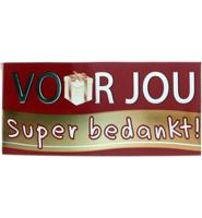 Voor Jou! Voor Jou! Wensreep Melk, Super Bedankt (70g)