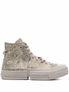 Converse baskets montantes à design patchwork - Gris