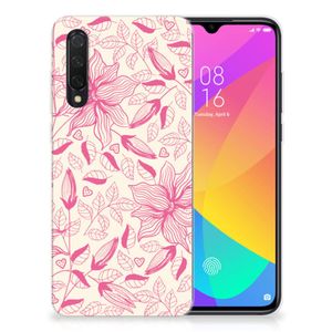 Xiaomi Mi 9 Lite TPU Case Pink Flowers