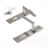 Krukgarnituur roestvaststaal massief haaks-model rechthoekig pc 72