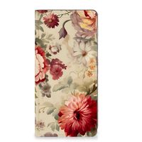 Smart Cover voor Motorola Moto E13 4G Bloemen