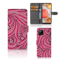 Samsung Galaxy A42 5G Hoesje Swirl Pink - thumbnail