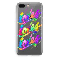 Loves: iPhone 8 Plus Transparant Hoesje