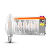 OSRAM LED lamp | Lampvoet: E14 | Warm wit | 2700 K | 4 W | mat | LED BASE CLASSIC B [Energie-efficiëntieklasse A++]