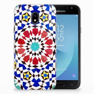 Samsung Galaxy J3 2017 TPU Siliconen Hoesje Mozaïek