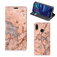 Huawei Y7 hoesje Y7 Pro (2019) Standcase Marmer Oranje - thumbnail