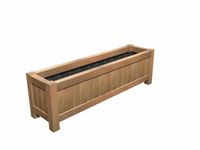 Adezz: Valencia HR22.2 Plantenbak 120x50x60cm - Hardhout