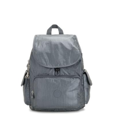 Kipling City Pack Backpack Steel Grey Metallic Kipling City Pack Backpack Steel Grey Metallic