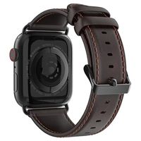 Dux Ducis Apple Watch Series 9/8/SE (2022)/7/SE/6/5/4/3/2/1 Leren Band - 41mm/40mm/38mm - Koffie - thumbnail