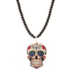 Halloween verkleed Parelketting sugar skull - Day of the death   -