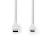 Nedis CCGW39650WT10 Apple Lightning Cable Apple Lightning 8-pin Male - Usb-c™ 1.0 M White