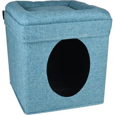 Kattenhuis Snoozebay Blauw 39 x 39 x 42 cm Flamingo Blauw Kattenhuis Snoozebay Blauw 39 x 39 x 42 cm Flamingo Blauw
