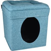 Kattenhuis Snoozebay Blauw 39 x 39 x 42 cm Flamingo Blauw
