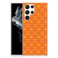 Samsung Galaxy S22 Ultra TPU bumper Batik Oranje - thumbnail