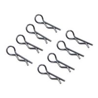 Fastrax black small body clips (8pcs) - thumbnail