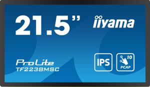 Iiyama 21,5 Bonded PCAP Touchscreen monitor Energielabel: D (A - G) 54.6 cm (21.5 inch) 1920 x 1080 Pixel 16:9 5 ms HDMI, DisplayPort, USB 3.1 Gen 1 IPS LED