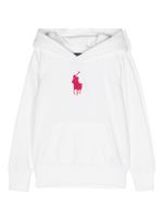 Ralph Lauren Kids hoodie en coton mélangé à logo brodé - Blanc - thumbnail