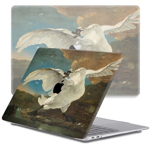 Lunso MacBook Air 13 inch (2018-2019) cover hoes - case - De Bedreigde Zwaan